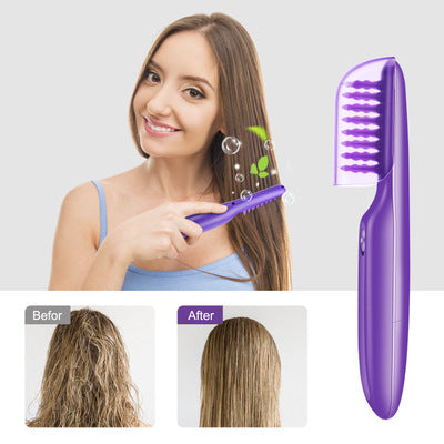 Experimente un desenredado del cabello sin esfuerzo con nuestro cepillo eléctrico para desenredar el cabello con masaje para el cuero cabelludo. 💆♀️💕