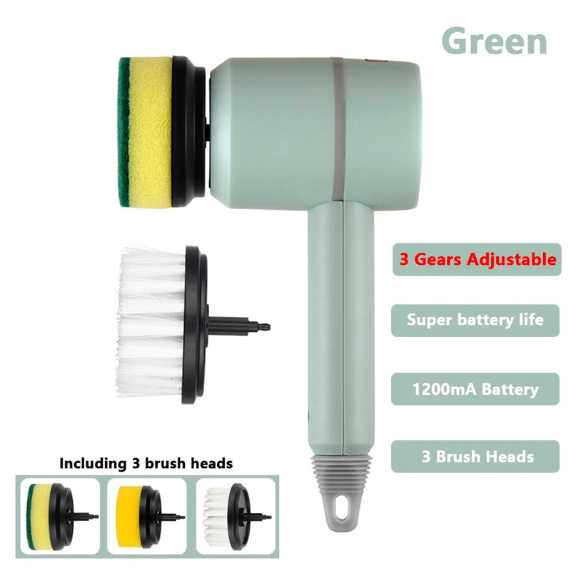 Powerful Electric Cleaning Brush A Versatile Tool for Effortless Kitchen and Bathroom Cleaning