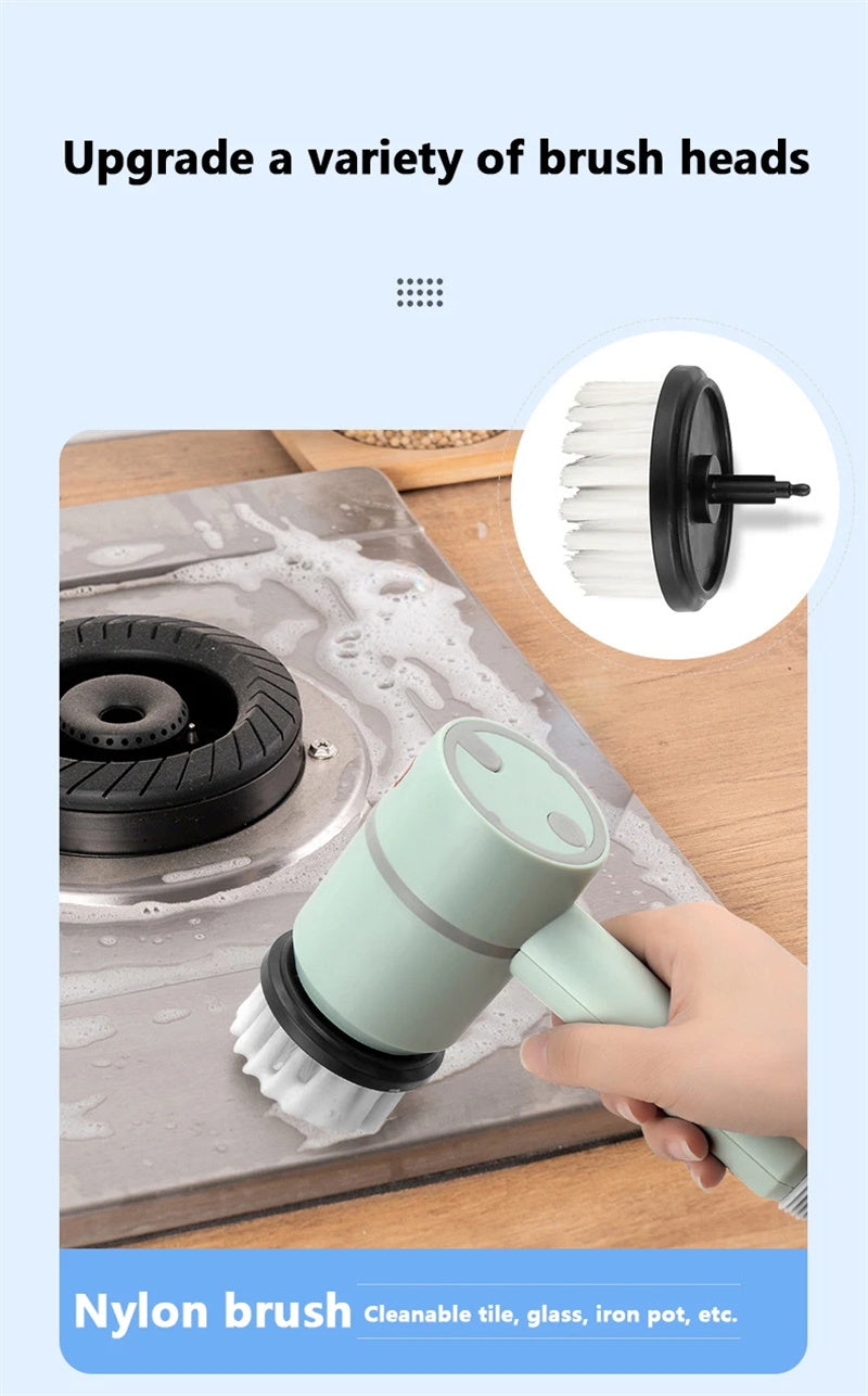 Powerful Electric Cleaning Brush A Versatile Tool for Effortless Kitchen and Bathroom Cleaning