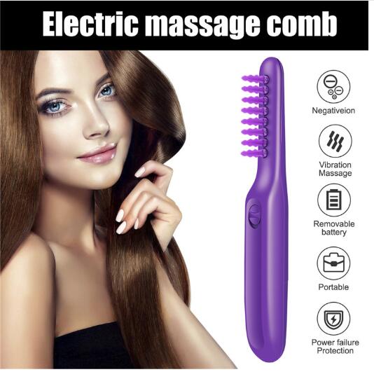 Experimente un desenredado del cabello sin esfuerzo con nuestro cepillo eléctrico para desenredar el cabello con masaje para el cuero cabelludo. 💆♀️💕