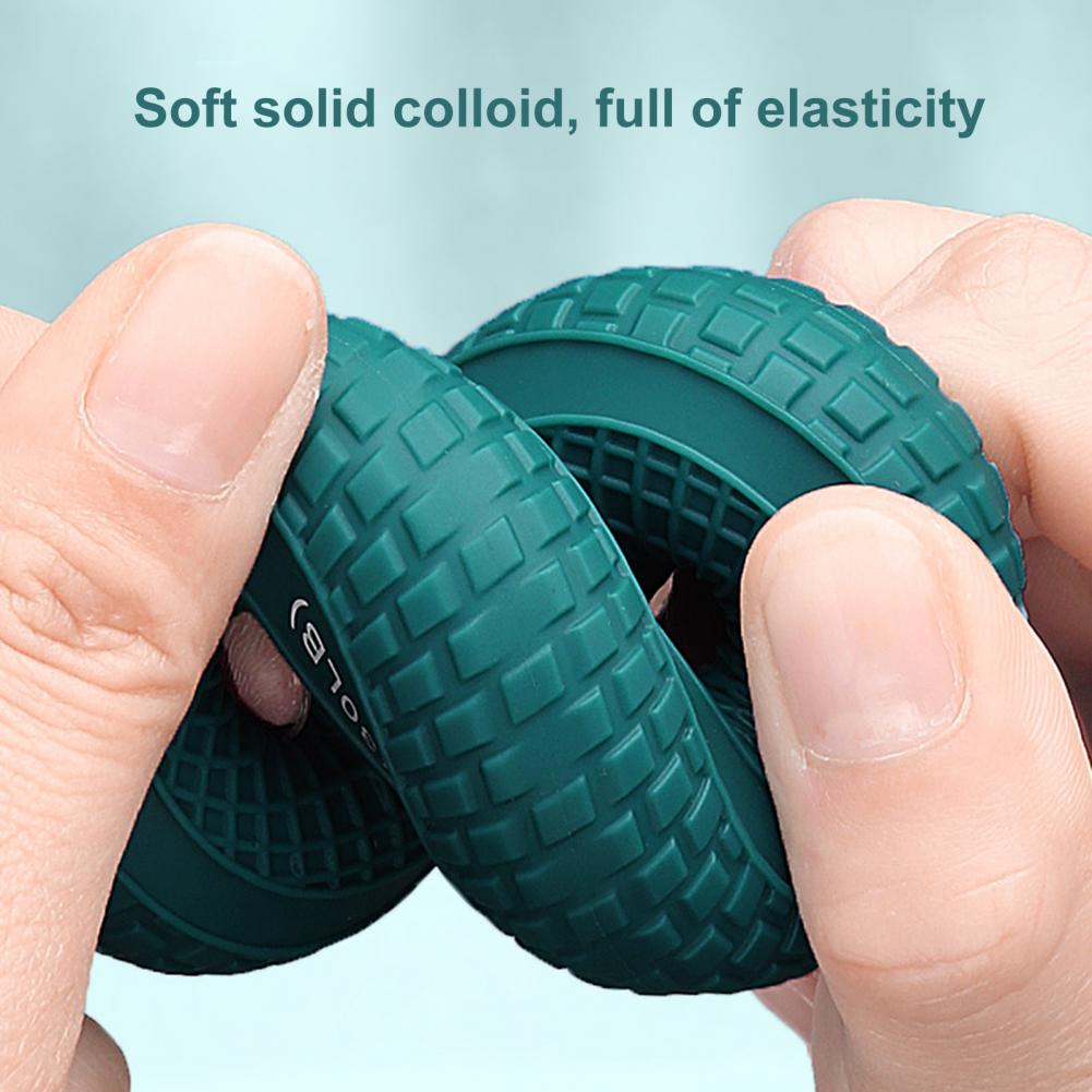 Fortalecedor de agarre manual, entrenador de fuerza de agarre y ejercitador de dedos, agarre manual ajustable de silicona, anillo de agarre de 20-80 lb, entrenador de antebrazo de dedo, expansor carpiano, ejercicio de entrenamiento muscular