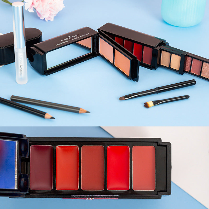 Kit de belleza Kit de lápiz labial colorete sombra de ojos