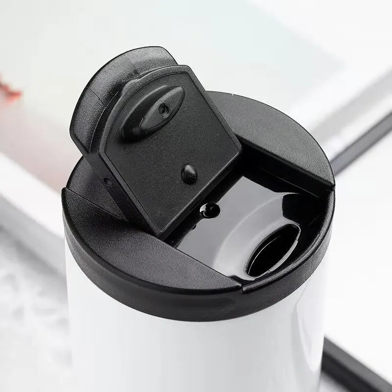 Stainless Steel Coffee Mug with Lid Thermal Cup Thermos for Water Cafe Travel Drinkware Insulated Water Bottle 400ml/550ml