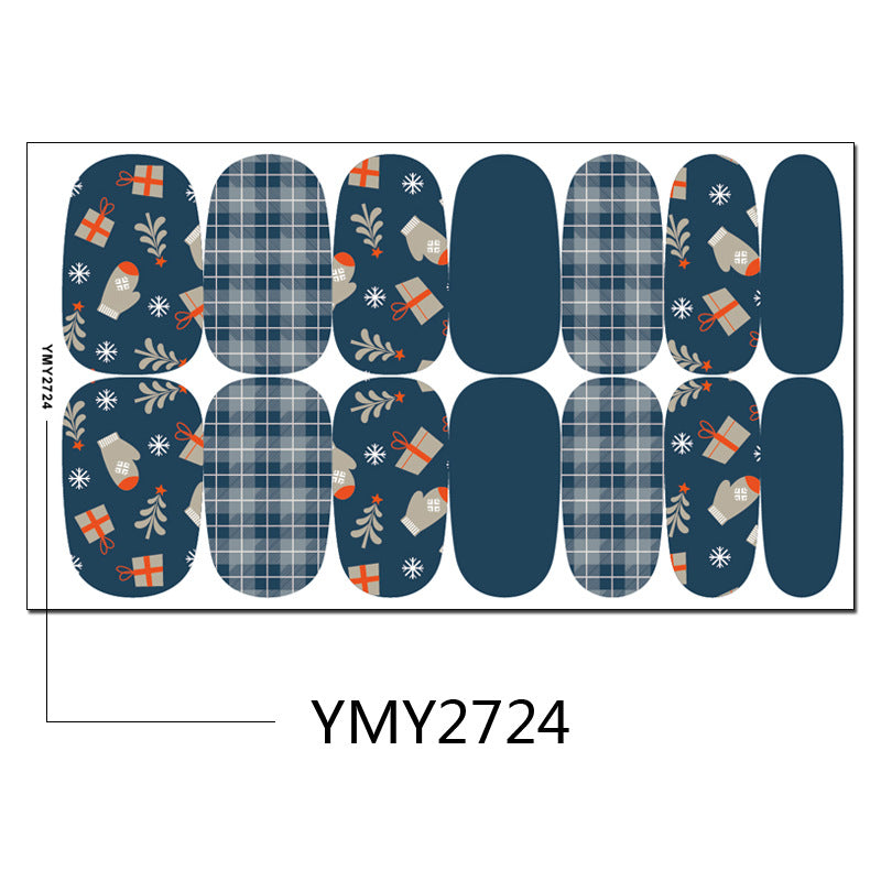 Christmas Nail Sticker Snowflake Snowman Elk