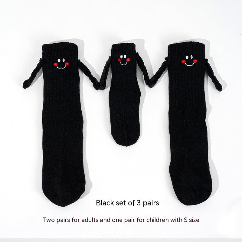 Calcetines magnéticos para sujetar las manos para niños y niñas Calcetines de tubo