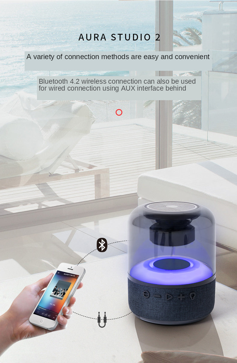 Four-Color Light Touch Wireless Bluetooth Speaker