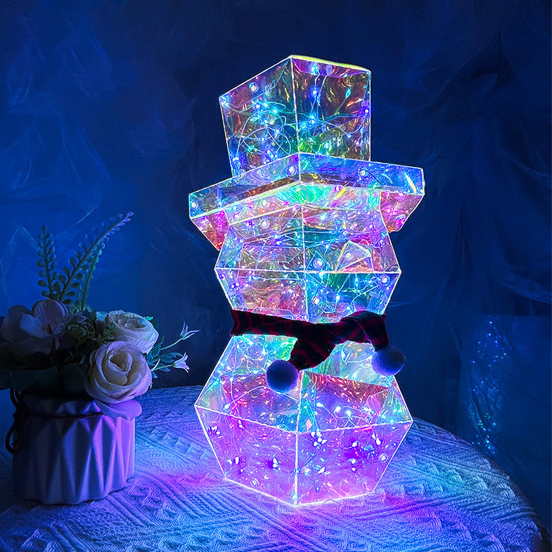 Colorful LED Santa & Snowman Night Lights