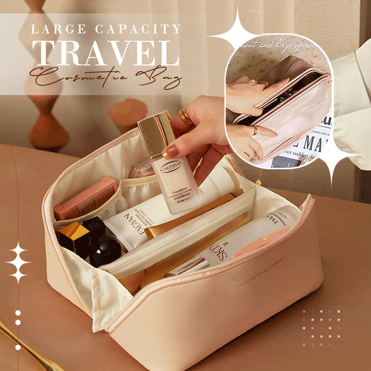 Experience convenience and elegance with our Travel Cosmetic Bag Large Capacity Multifunction Travel Cosmetic Bag! ✨👜
