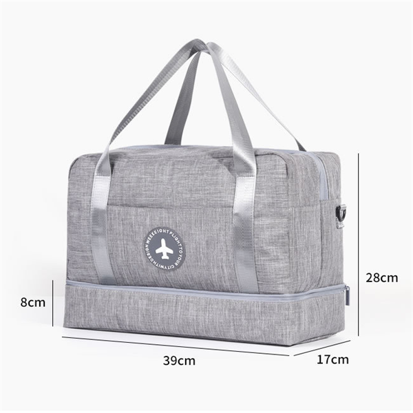 ¡Organiza tus viajes con estilo con nuestra bolsa de viaje con separación de ropa seca y húmeda! 🧳💼 