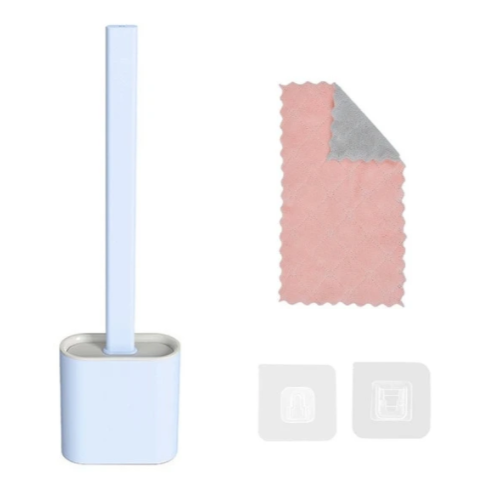 ¡Dile adiós a las manchas difíciles con nuestro cepillo de baño suave! 🚽✨