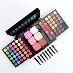 Juego de maquillaje de 78 colores, lápiz labial en polvo sombreado