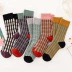 Calcetines Mujer Contraste Color Twist Relieve tridimensional