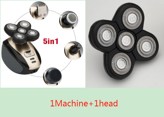 ¡Mejora tu juego de cuidado personal con nuestra afeitadora eléctrica multifuncional 5 en 1! 💪🧔