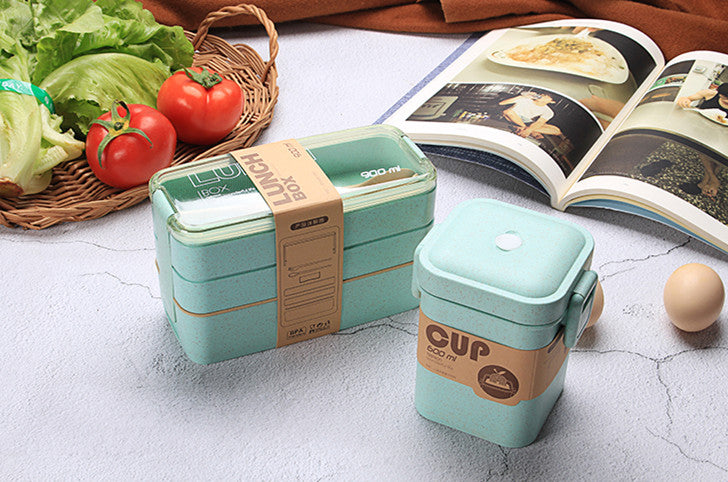 Presentamos nuestra lonchera ligera separada para horno de microondas: ¡su compañera perfecta para comidas saludables mientras viaja! 🍱🌟