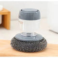 Upgrade Your Kitchen Cleaning with Our Kitchen Soap Dispensing Palm Brush Cleaner! 🧼🍽️