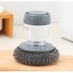Upgrade Your Kitchen Cleaning with Our Kitchen Soap Dispensing Palm Brush Cleaner! 🧼🍽️