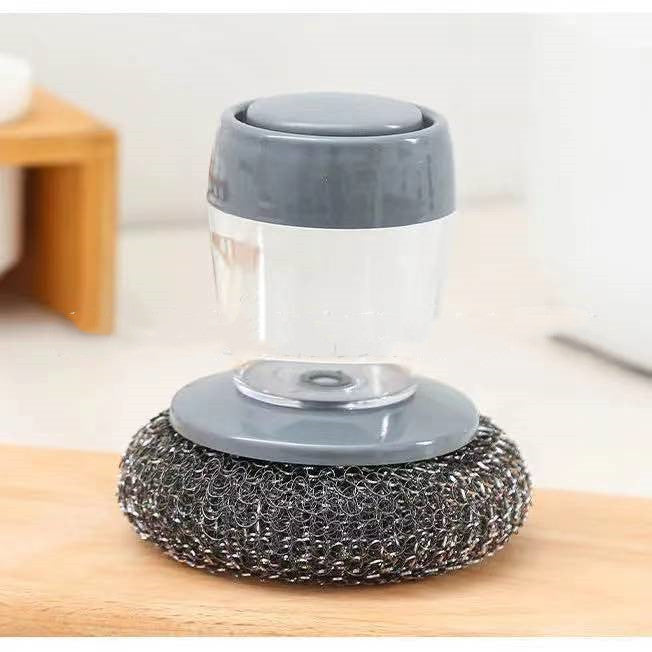 Upgrade Your Kitchen Cleaning with Our Kitchen Soap Dispensing Palm Brush Cleaner! 🧼🍽️