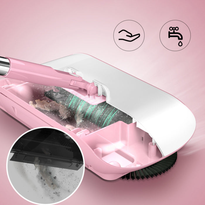 Hand Push Sweeper Household Broom Dustpan Mop Floor All-in-one Machine Gift Mop Sweeper