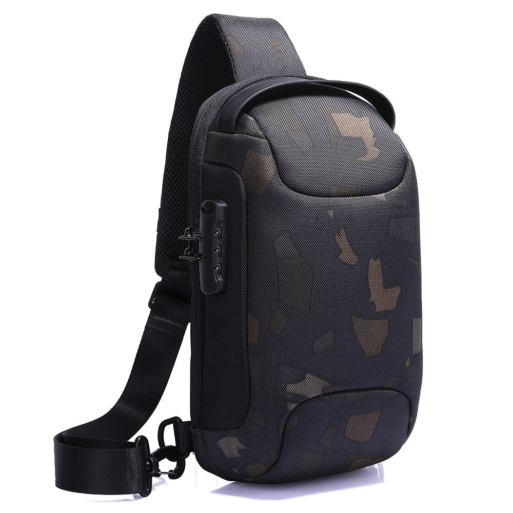¡Eleva tu estilo urbano con nuestra bolsa de pecho para coche deportivo de verano para hombre Douyin Hot Style! 🚀👜