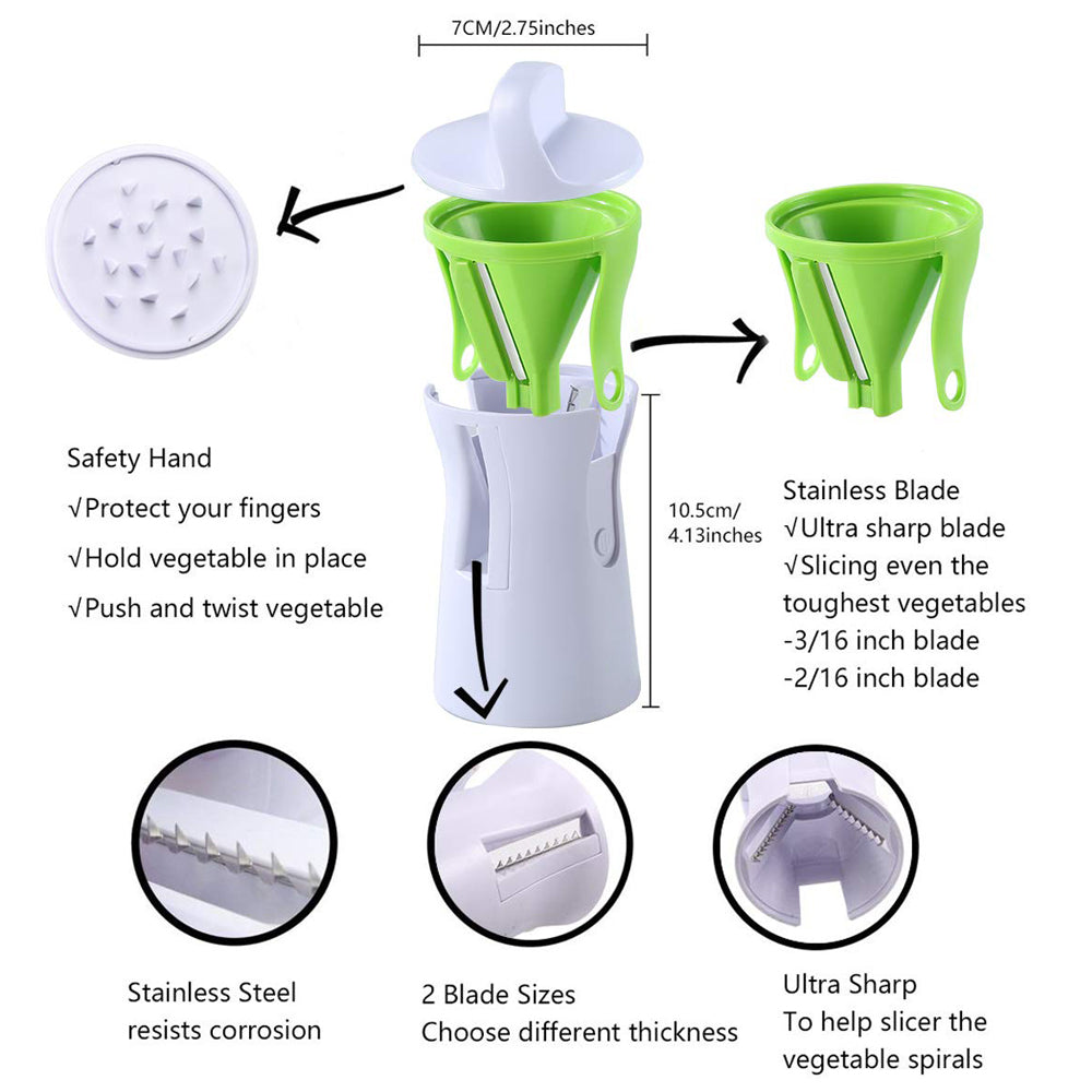 Effortlessly Create Delicious Veggie Delights with Our Portable Screw Machine Vegetable Slicer! 🥕🥒