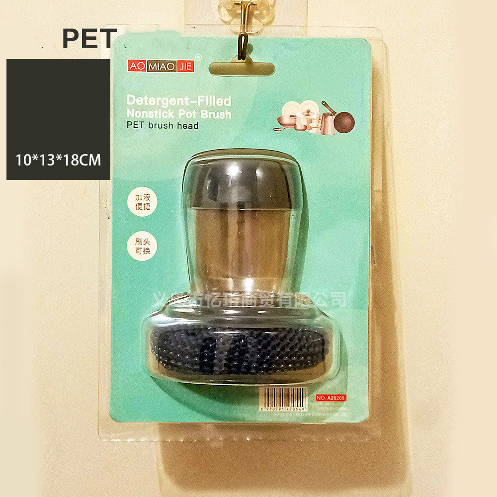Upgrade Your Kitchen Cleaning with Our Kitchen Soap Dispensing Palm Brush Cleaner! 🧼🍽️