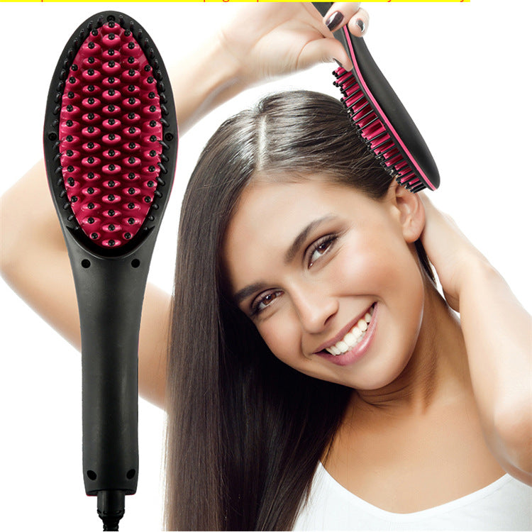Peine de pelo liso eléctrico Imply, peine de pelo liso mágico, peine de iones negativos