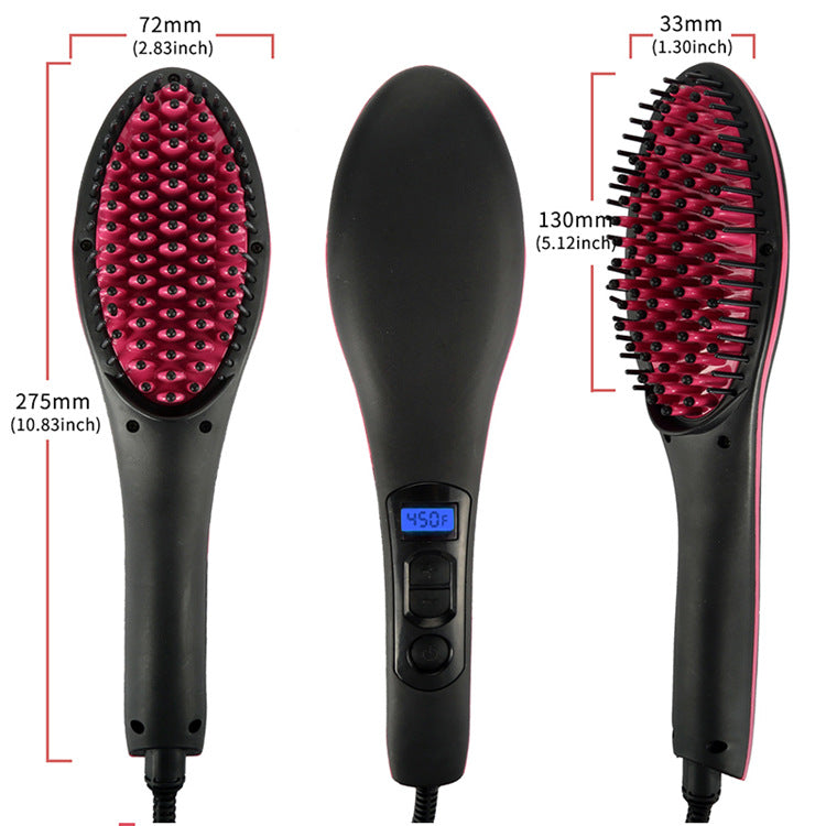 Peine de pelo liso eléctrico Imply, peine de pelo liso mágico, peine de iones negativos