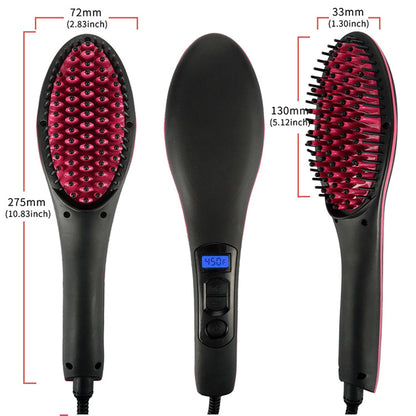Peine de pelo liso eléctrico Imply, peine de pelo liso mágico, peine de iones negativos
