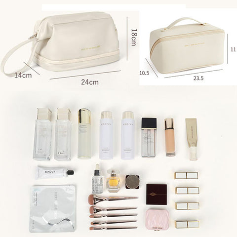 ¡Experimenta comodidad y elegancia con nuestra bolsa de cosméticos de viaje multifunción de gran capacidad! ✨👜
