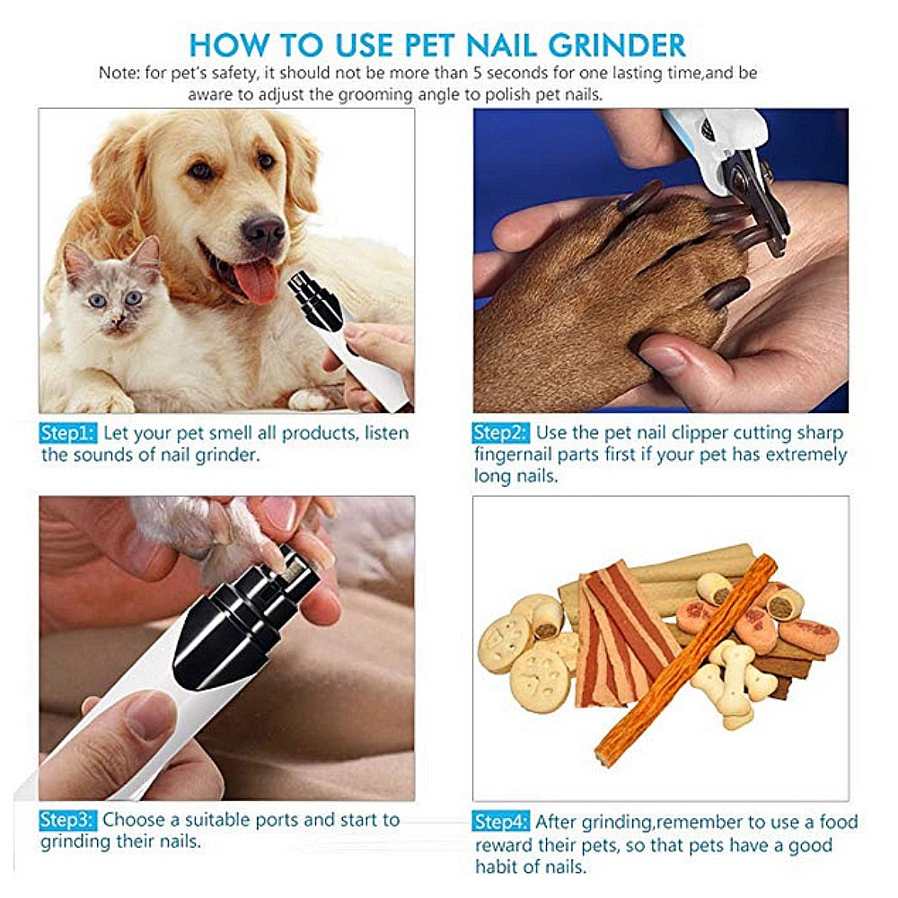 Pet Dog Cat Pencil Sharpener, Electric Nail Clippers Cleaning Nail Clippers