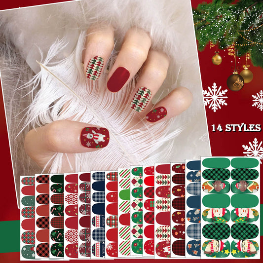 Christmas Nail Sticker Snowflake Snowman Elk