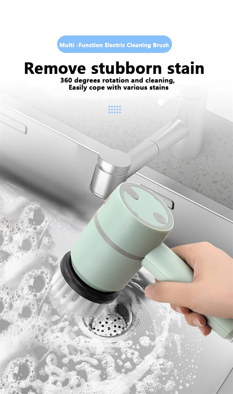 Powerful Electric Cleaning Brush A Versatile Tool for Effortless Kitchen and Bathroom Cleaning