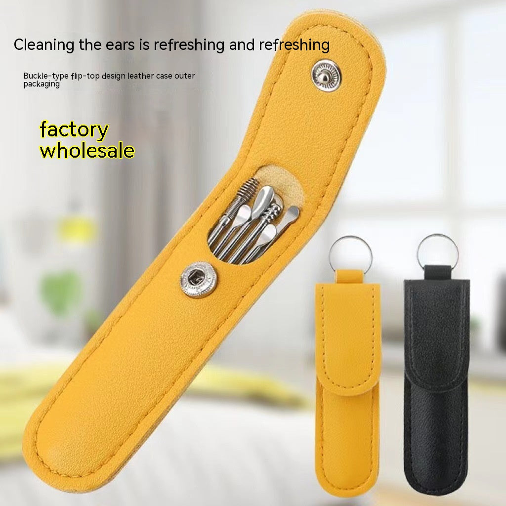 Juego de seis piezas de orejeras de acero inoxidable