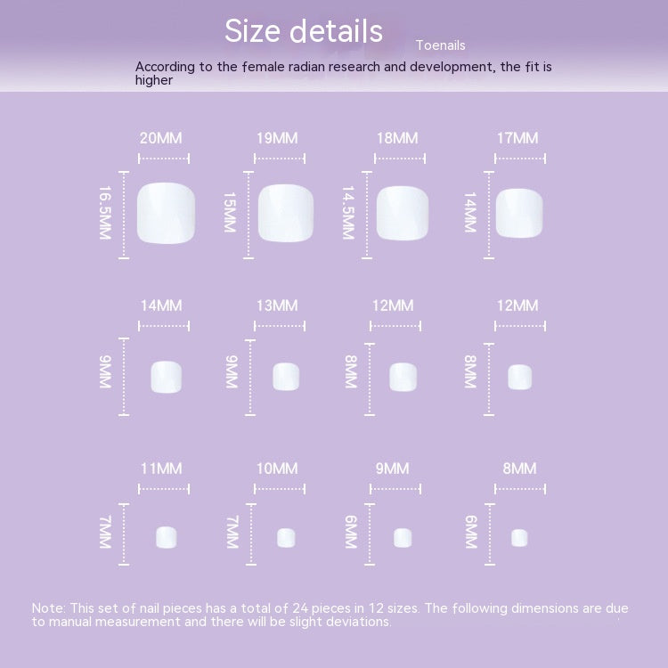 Uñas postizas de uso simple Punta de uña extraíble