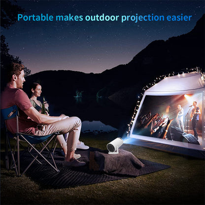 Portable Projector Small Straight Projector For Home Use 180 Degrees Projection Angle Automatic Focus Home Video Projector