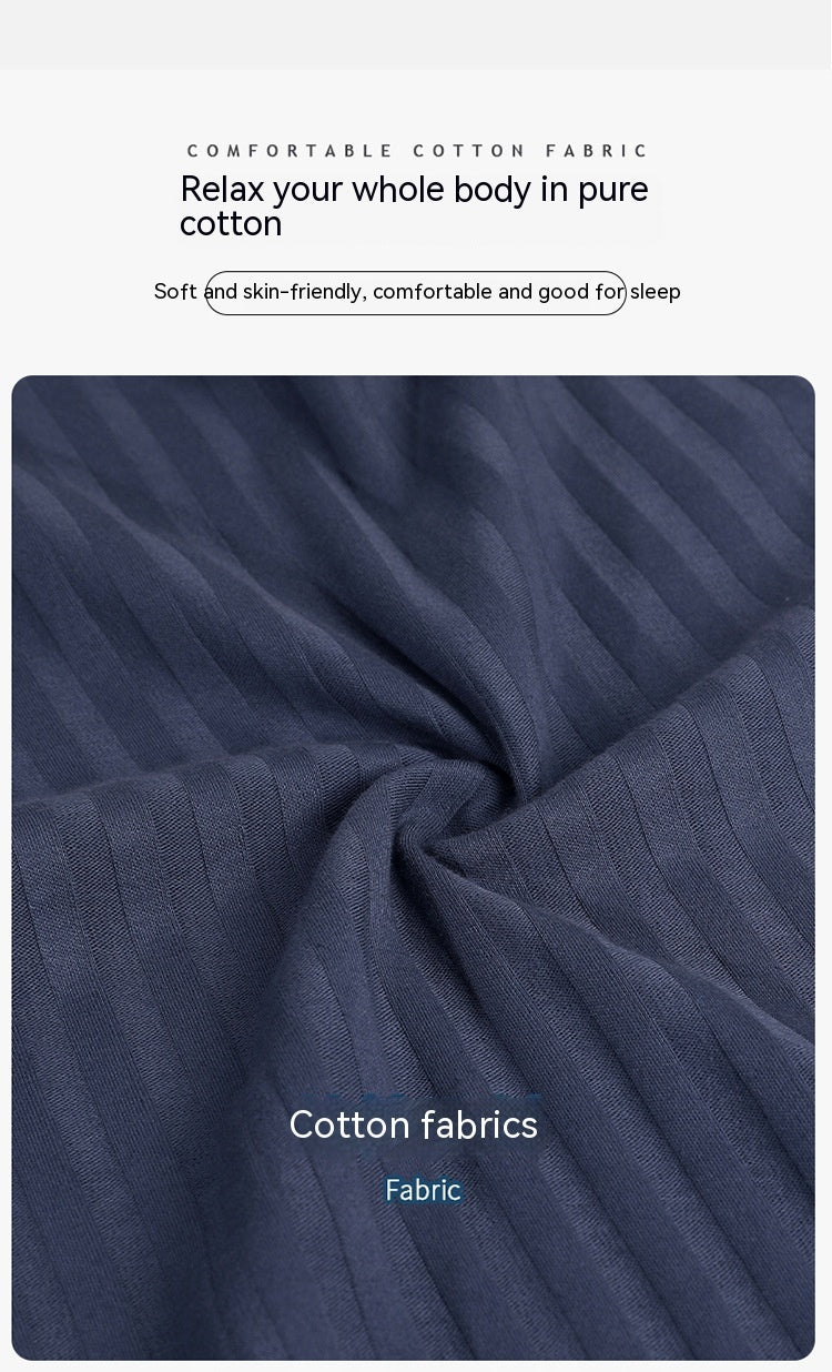 Spring And Autumn New Loose Plus Size Men's Home Wear Can Be Worn Outside