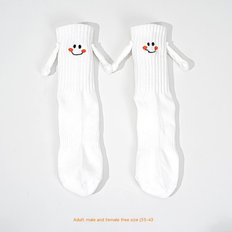 Calcetines magnéticos para sujetar las manos para niños y niñas Calcetines de tubo