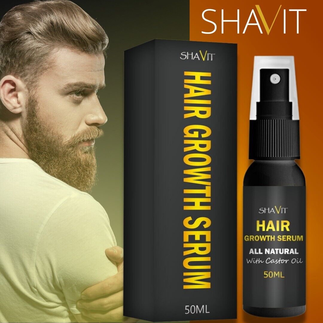 Suero de aceite para el crecimiento de la barba para hombres, tratamiento para el vello Facial del bigote de rápido crecimiento