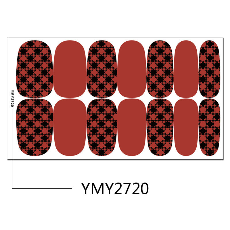 Christmas Nail Sticker Snowflake Snowman Elk