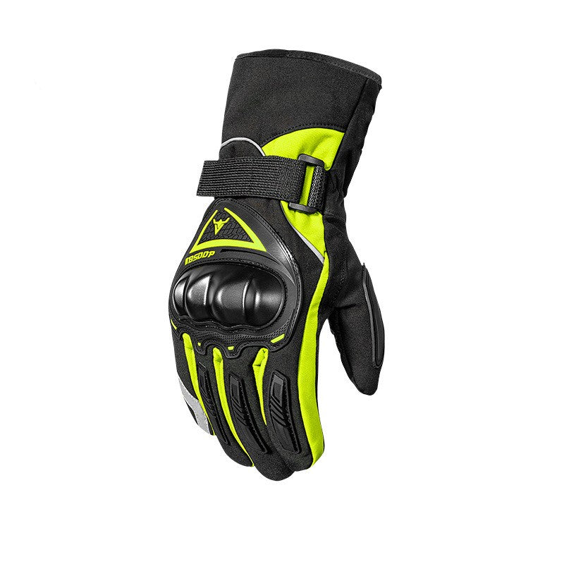 Guantes cálidos para motocicleta eléctrica de invierno, resistentes a caídas, impermeables