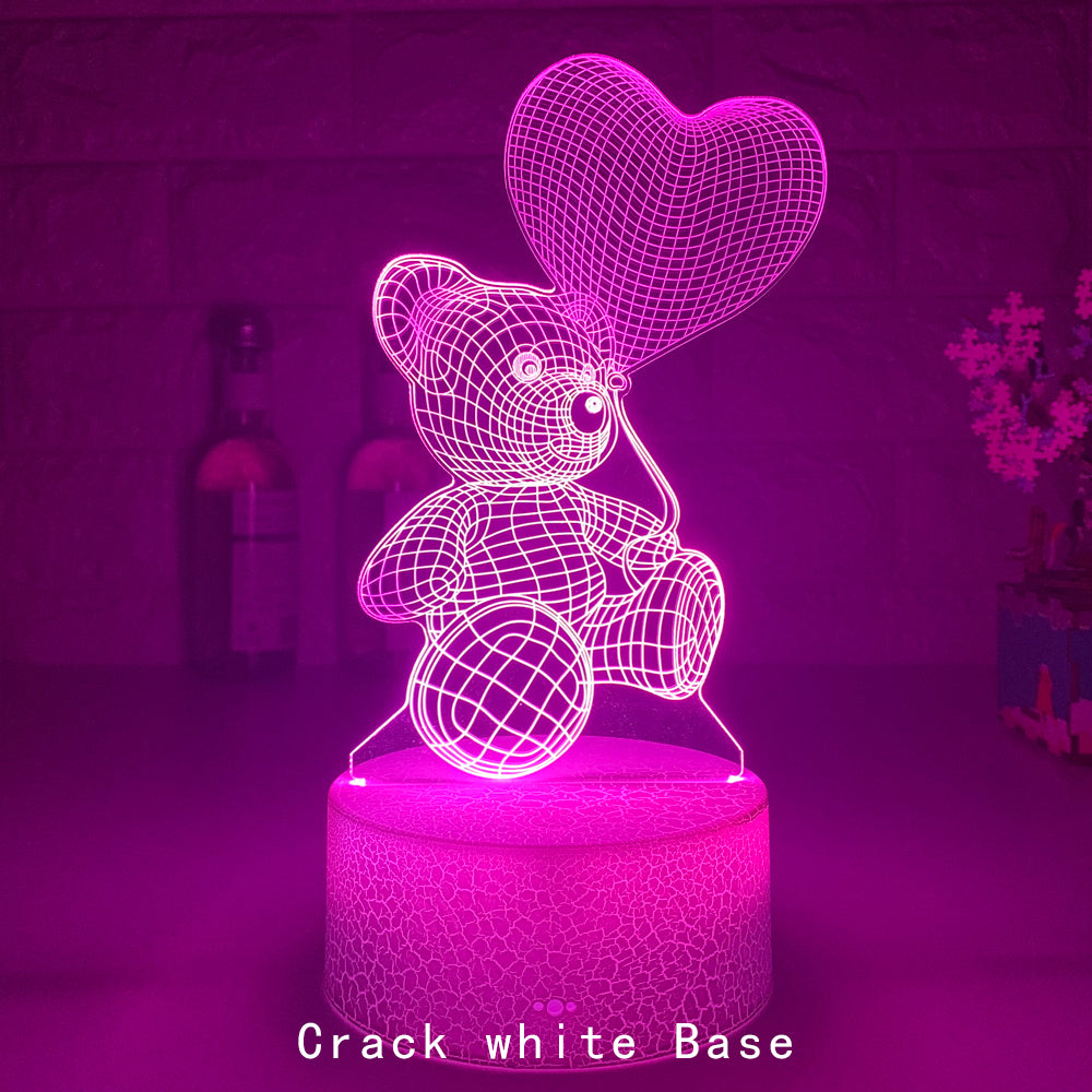 3D Lamp Acrylic, Valentines Day Gifts