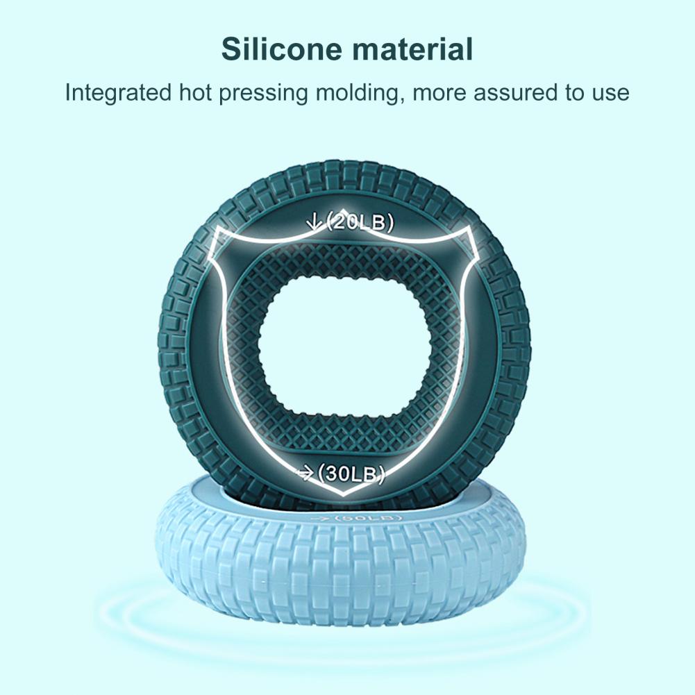 Fortalecedor de agarre manual, entrenador de fuerza de agarre y ejercitador de dedos, agarre manual ajustable de silicona, anillo de agarre de 20-80 lb, entrenador de antebrazo de dedo, expansor carpiano, ejercicio de entrenamiento muscular