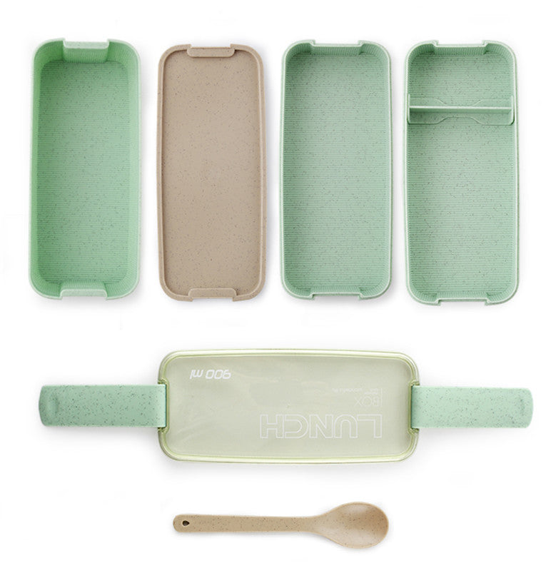 Presentamos nuestra lonchera ligera separada para horno de microondas: ¡su compañera perfecta para comidas saludables mientras viaja! 🍱🌟