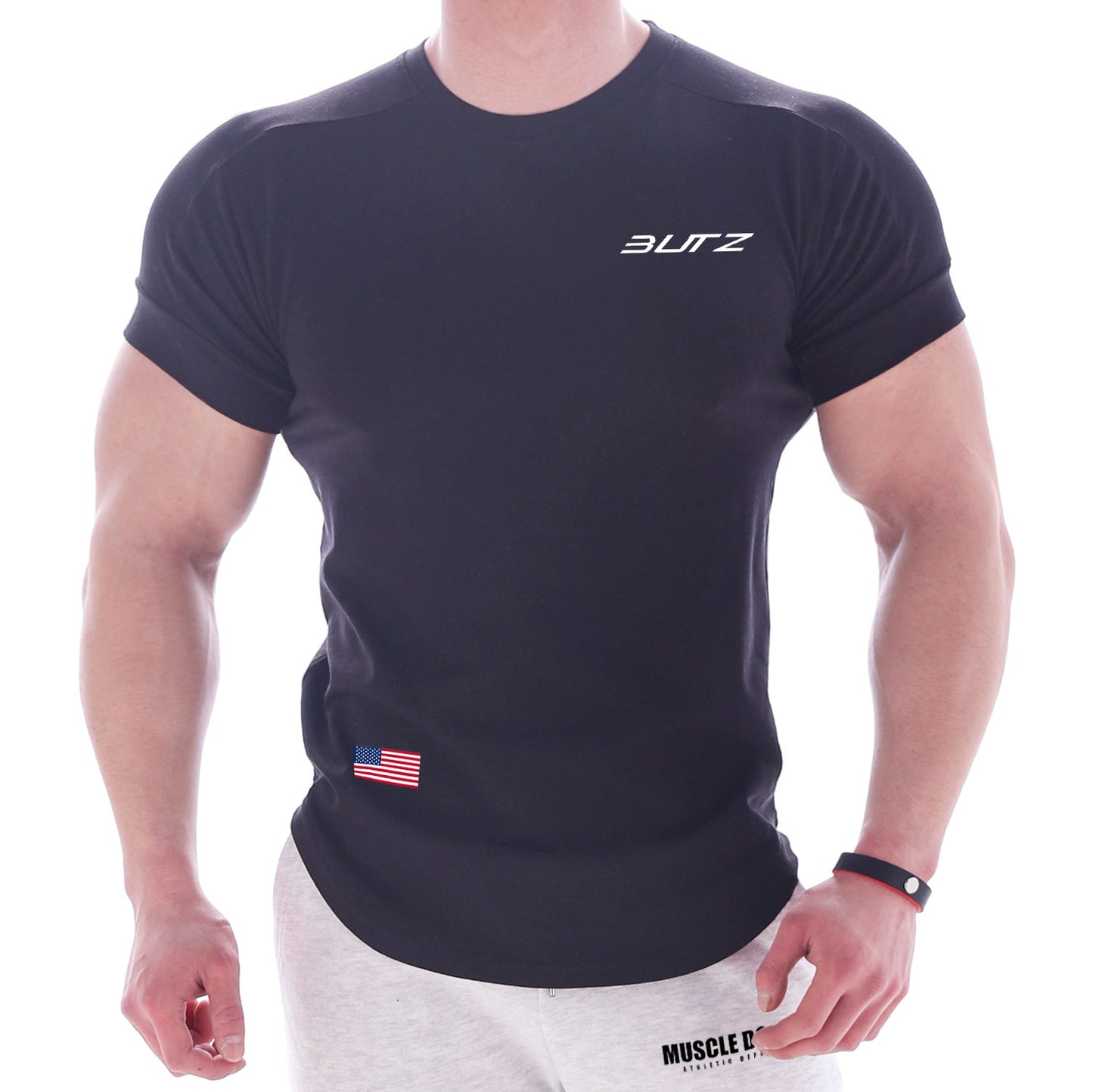 Camiseta de hombre de manga corta de entrenamiento de secado rápido
