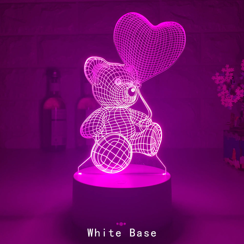 3D Lamp Acrylic, Valentines Day Gifts