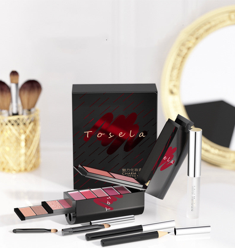Kit de belleza Kit de lápiz labial colorete sombra de ojos
