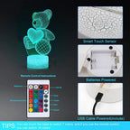 3D Lamp Acrylic, Valentines Day Gifts