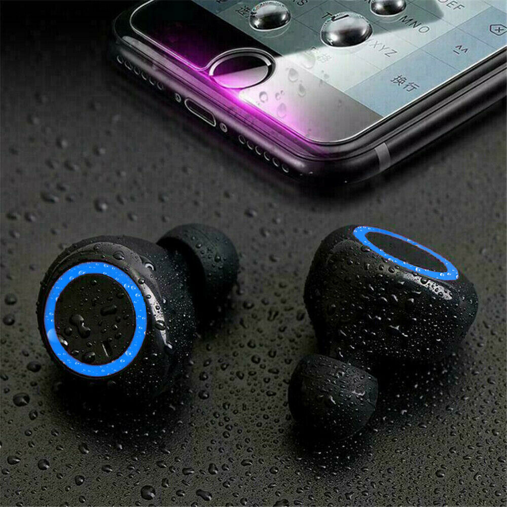 Experience the ultimate wireless audio freedom with our Waterproof Bluetooth 5.0 Wireless Earbuds Headphone Headset - your perfect music companion! 🎶🎧