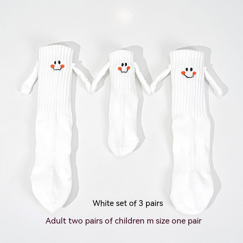 Calcetines magnéticos para sujetar las manos para niños y niñas Calcetines de tubo