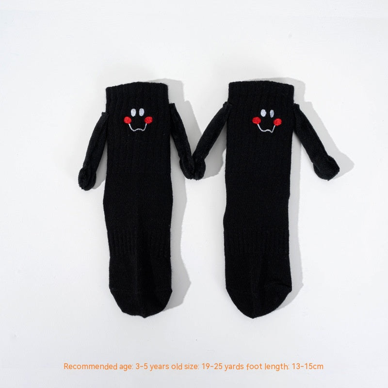 Calcetines magnéticos para sujetar las manos para niños y niñas Calcetines de tubo